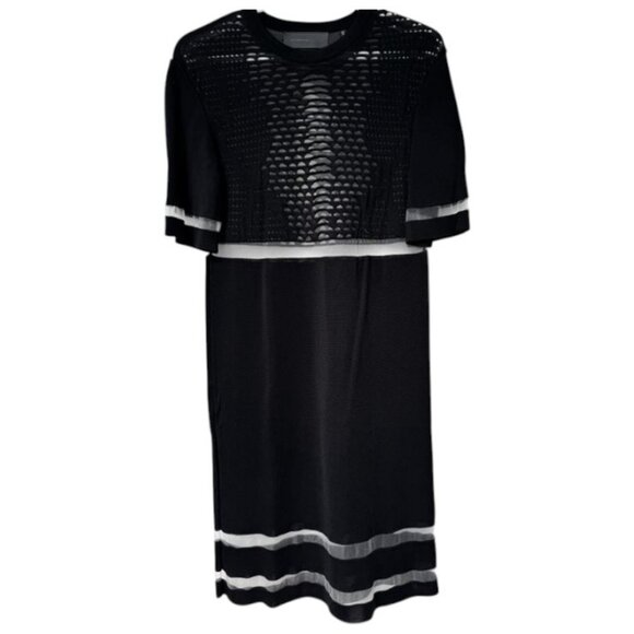 Alexander Wang x H&M black sheer mesh panel mini dress size S - Picture 4 of 6